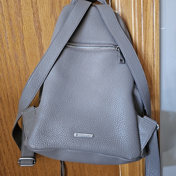 Rebecca Minkoff Gray Leather Backpack - Picture 2 of 4